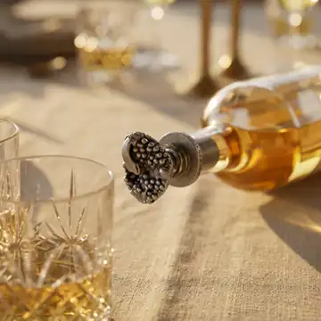 Dionysos Figürlü Şişe Tıpası - Özel Cam Kaideli 3